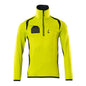 Fleecetrøje med mikrofleecejakke med kort lynlås