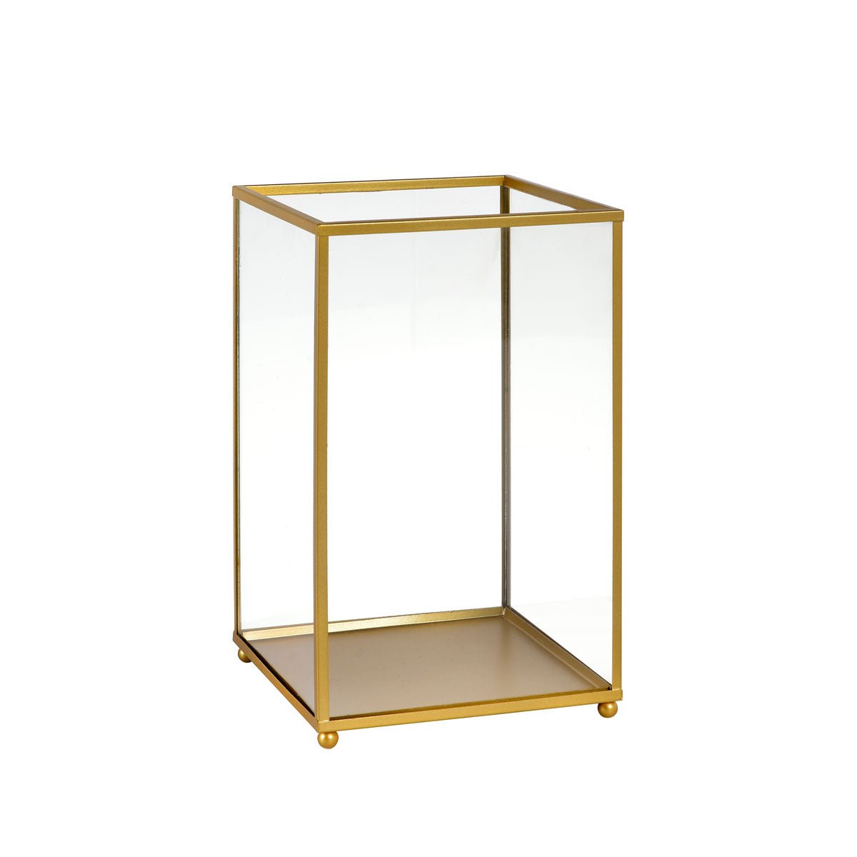Duni GmbH lysestage af glas, 220x140 mm - et elegant enkeltstykke med rektangulært design og solid sokkel; stilfuldt blikfang til hjemmet, perfekt til at præsentere særlige skatte.
