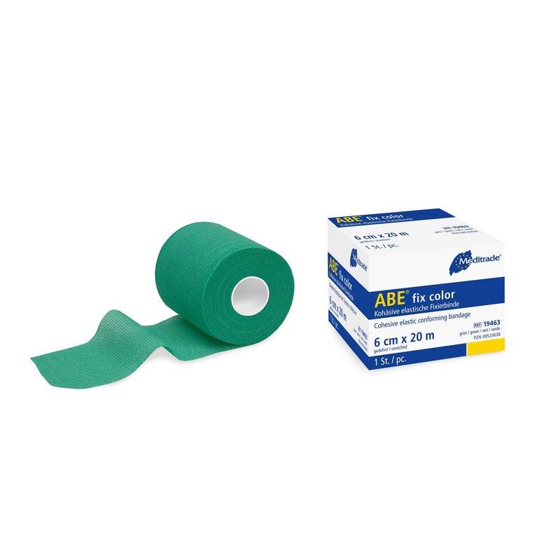 ABE® fix color højelastisk fikseringsbandage, 6 cm x 20 m