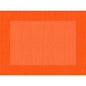 Et digitalt billede viser et stort "Linnea Sun Orange"-rektangel med et lysere orange center og et subtilt gittermønster, inspireret af Dunicel-bordskånere 30 x 40 cm (pakke med 500 stykker) fra Duni GmbH, foran en solid hvid baggrund.