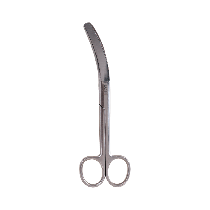 Nabelschnurschere OP 16 cm gebogen