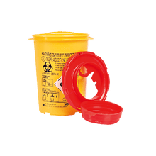 PSB-beholder til bortskaffelse af kanyler, rund, 0,6 liter