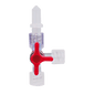 Dreiwegehahn rot