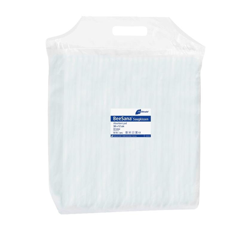 BeeSana® absorberende pude, 12 x 38 cm | Karton (8 pakker)