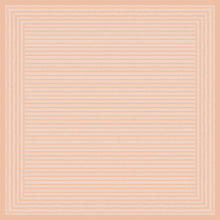 Die quadratische Dunicel Mitteldecke (84x84 cm, staubrosa) der Duni GmbH zeigt ein Raster aus pfirsichfarbenen Linien auf einem helleren pfirsichfarbenen Untergrund, umrandet mit doppelten Linien - hochwertiger Tischstoff, ideal für besondere Anlässe (Packung mit 20 Stück).