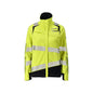 Jakke, dame, ULTIMATE STRETCH arbejdsjakke Multisafe, hi-vis gul/sort-blå