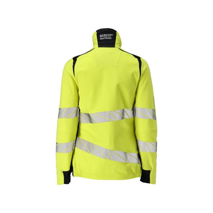 Jakke, dame, ULTIMATE STRETCH arbejdsjakke Multisafe, hi-vis gul/sort-blå