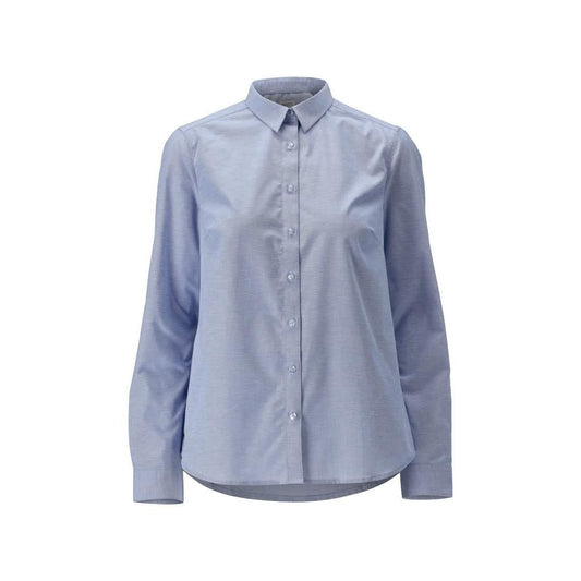Skjorte, klassisk damepasform, stretch damebluse, lyseblå