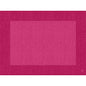 De Bio-Dunicel-sæt 30x40 Linnea fuchsia fra Duni GmbH er høj kvalitet, rektangulære dækkeservietter i mellem- og mørkerosa med krydsskravering - perfekt til kombination med biologisk nedbrydelige servietter for en miljøvenlig, geometrisk borddækning.