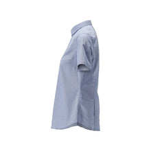 Skjorte, kortærmet, klassisk damebluse, stretch damebluse, lyseblå