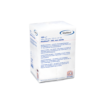 MaiMed-MK-usterile gazekompresser á 100 stk/papirpose