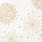Verleihen Sie jeder Feier Eleganz mit den Duni GmbH Servietten 40x40 3-lagig 1/4 Sparkly white. Diese 250 Servietten mit goldenen Sternen und Feuerwerk auf weißem Hintergrund bringen festlichen Stil auf Ihren Tisch.