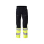 Bukser, knælommer, ULTIMATE STRETCH bukser Multisafe, sort blå/hi-vis gul