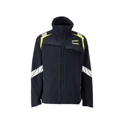 Jakke, ULTIMATE STRETCH arbejdsjakke Multisafe, sort blå/hi-vis gul