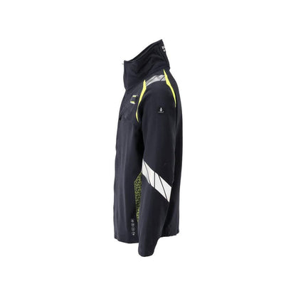 Jakke, ULTIMATE STRETCH arbejdsjakke Multisafe, sort blå/hi-vis gul