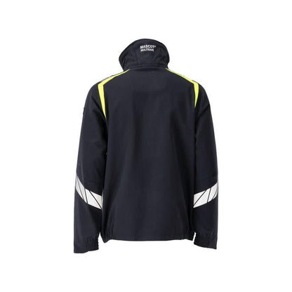 Jakke, ULTIMATE STRETCH arbejdsjakke Multisafe, sort blå/hi-vis gul