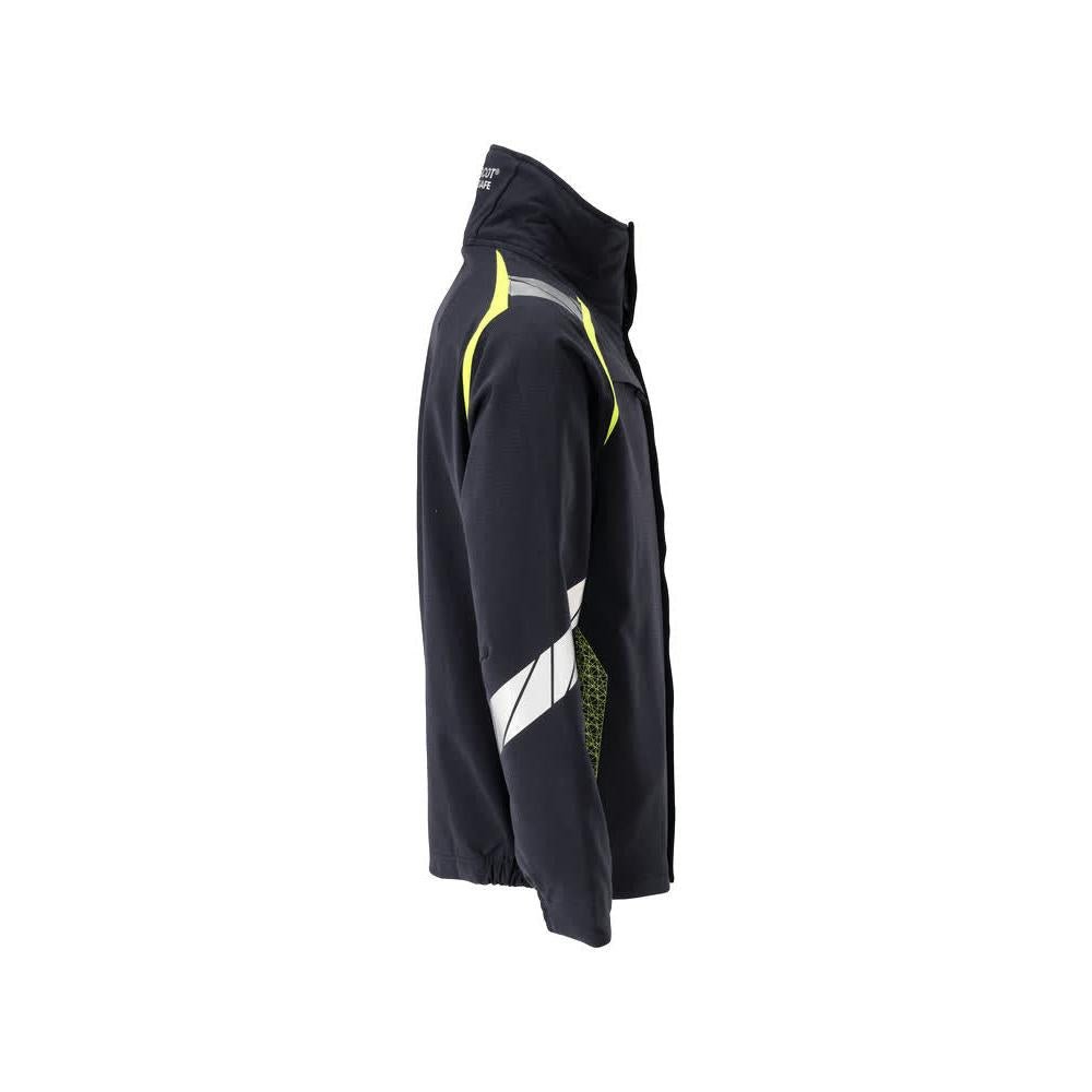 Jakke, ULTIMATE STRETCH arbejdsjakke Multisafe, sort blå/hi-vis gul