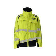 Jakke, strækindlæg Multisafe arbejdsjakke, hi-vis gul/sort-blå