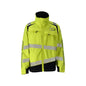 Jakke, strækindlæg Multisafe arbejdsjakke, hi-vis gul/sort-blå
