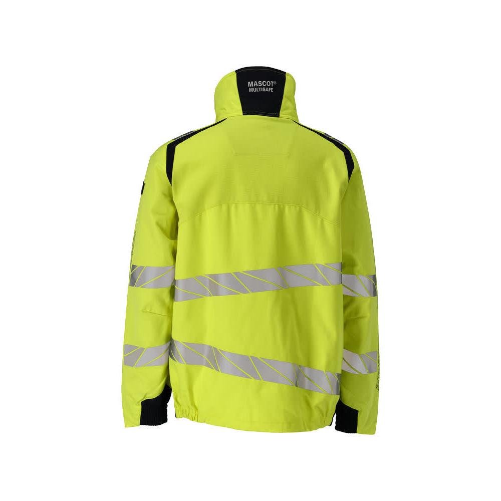 Jakke, strækindlæg Multisafe arbejdsjakke, hi-vis gul/sort-blå