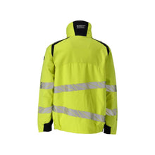 Jakke, strækindlæg Multisafe arbejdsjakke, hi-vis gul/sort-blå