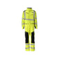 Overall, knælommer, strækindlæg kombination Multisafe, hi-vis gul/sort-blå