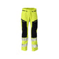 Bukser med knælommer, stretchindsatser Bukser Multisafe, hi-vis gul/sortblå