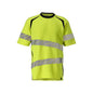 T-shirt, moderne pasform T-shirt Multisafe, hi-vis gul/sort-blå