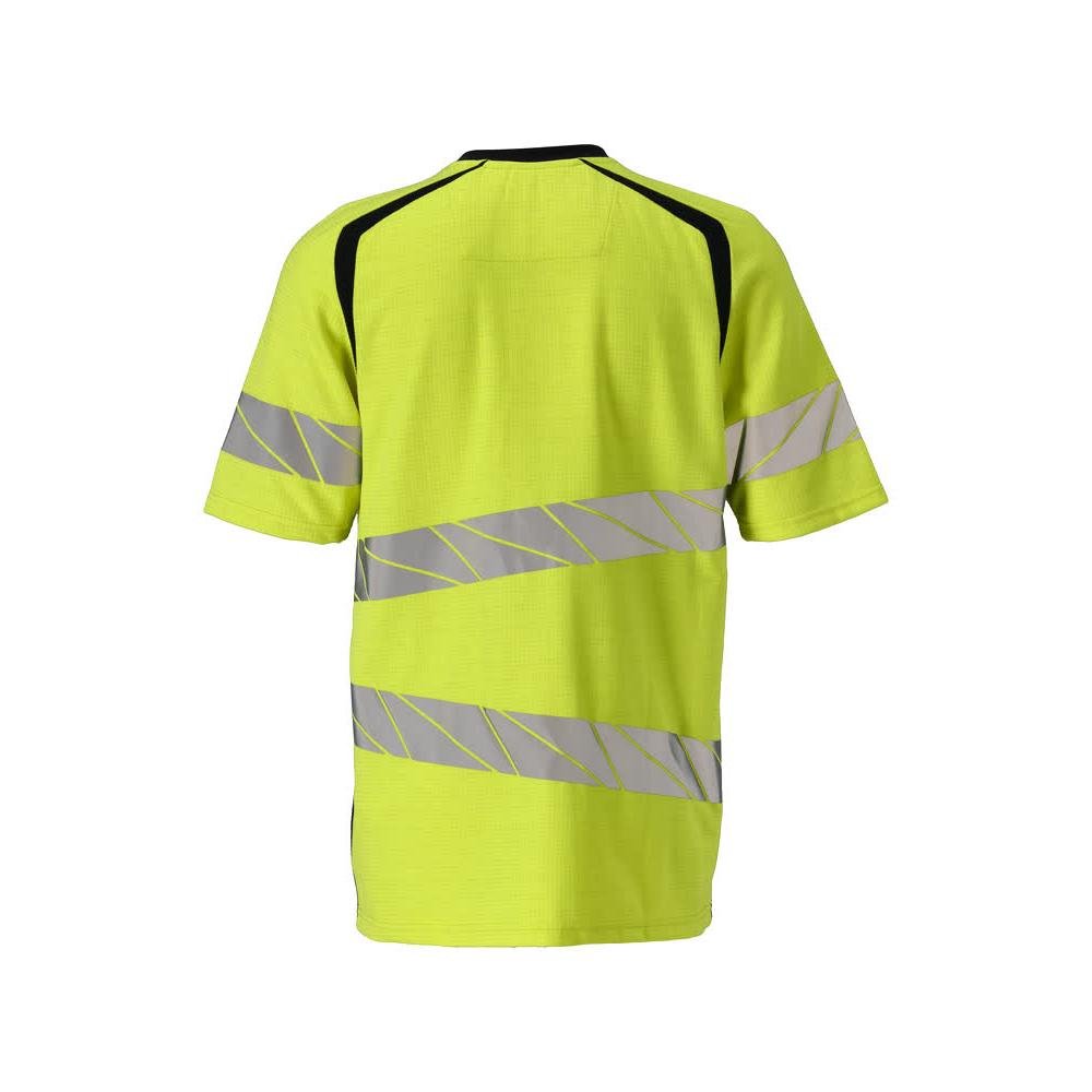 T-shirt, moderne pasform T-shirt Multisafe, hi-vis gul/sort-blå