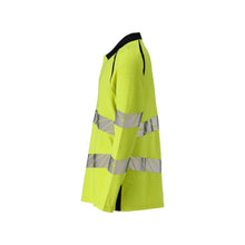 Poloshirt, langærmet poloshirt Multisafe, hi-vis gul/sort-blå