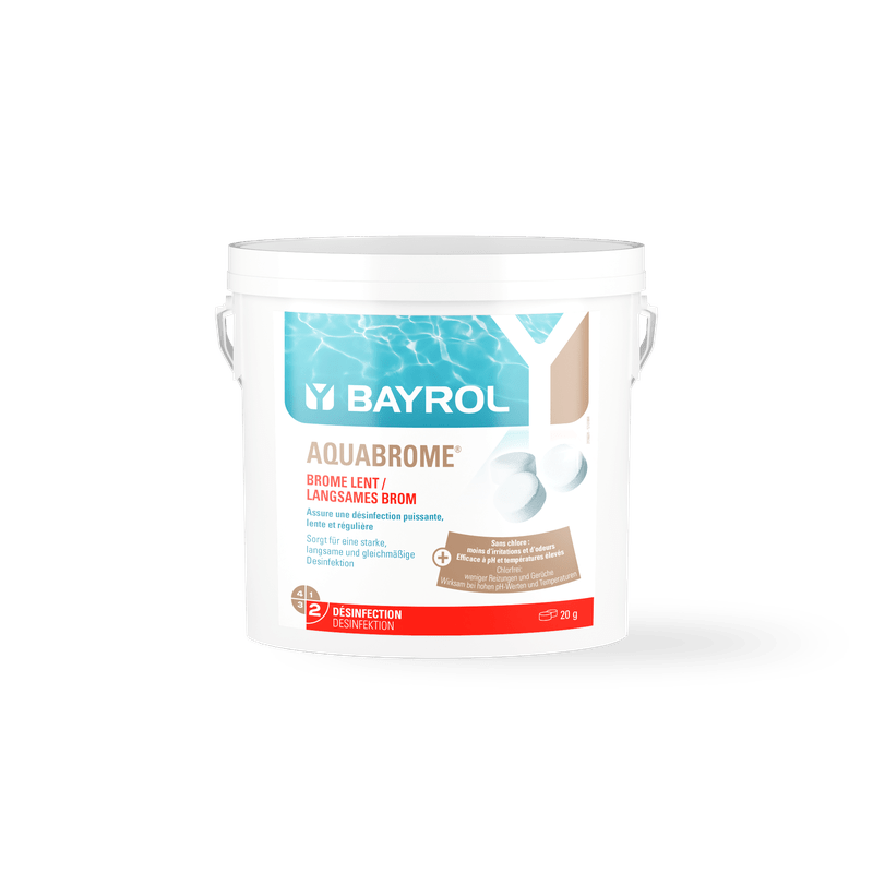 BAYROL Aquabrome® bromtabletter 5 kg spand til permanent desinfektion af pools