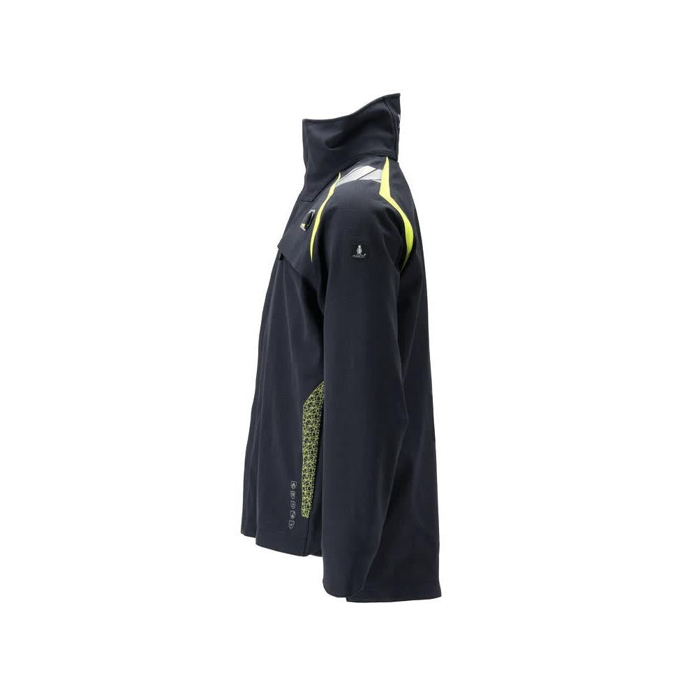 Hard Shell Jacket Jacket Multisafe, sort blå/hi-vis gul