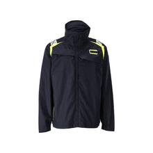 Jakke, strækindlæg Multisafe arbejdsjakke, sort blå/hi-vis gul