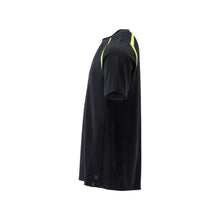 T-shirt, moderne pasform T-shirt Multisafe, sort blå/hi-vis gul