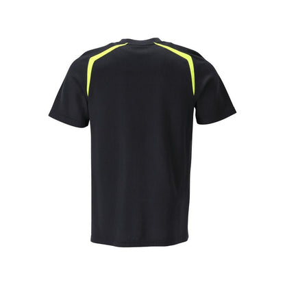T-shirt, moderne pasform T-shirt Multisafe, sort blå/hi-vis gul
