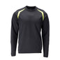 Sweatshirt, moderne pasform Sweatshirt Multisafe, sort blå/hi-vis gul