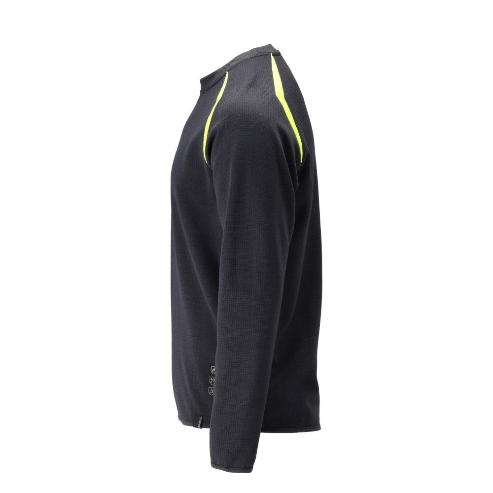 Sweatshirt, moderne pasform Sweatshirt Multisafe, sort blå/hi-vis gul