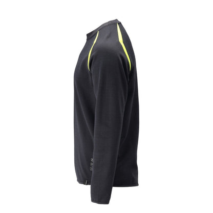 Sweatshirt, moderne pasform Sweatshirt Multisafe, sort blå/hi-vis gul