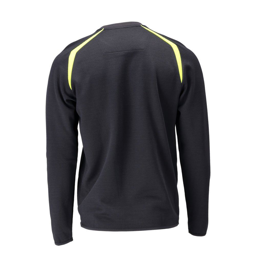 Sweatshirt, moderne pasform Sweatshirt Multisafe, sort blå/hi-vis gul