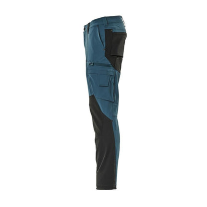 Funktionelle bukser, ULTIMATE STRETCH bukser, mørk petroleum/sort