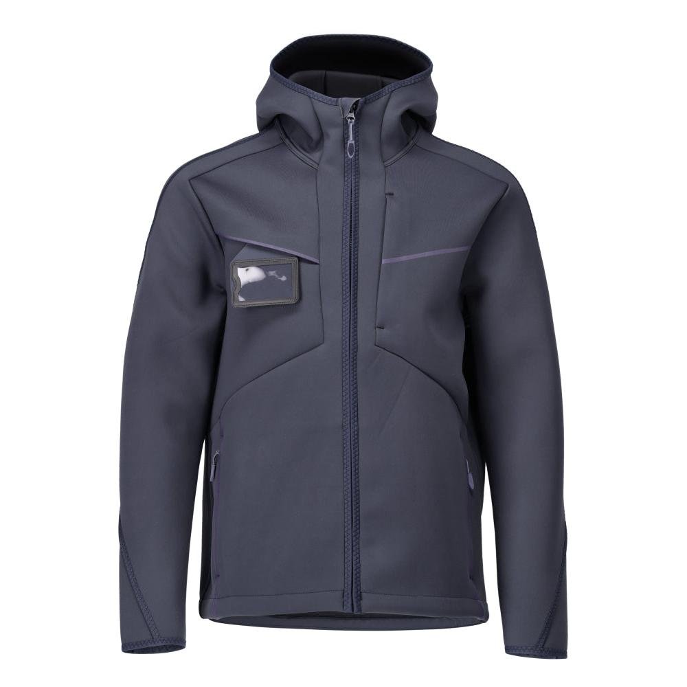 Soft shell jakke, hætte, moderne pasform soft shell jakke