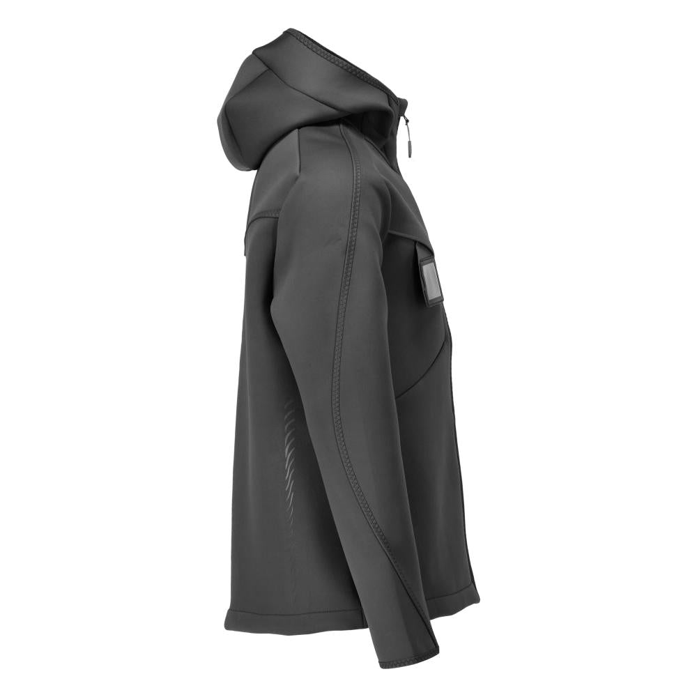 Soft shell jakke, hætte, moderne pasform soft shell jakke