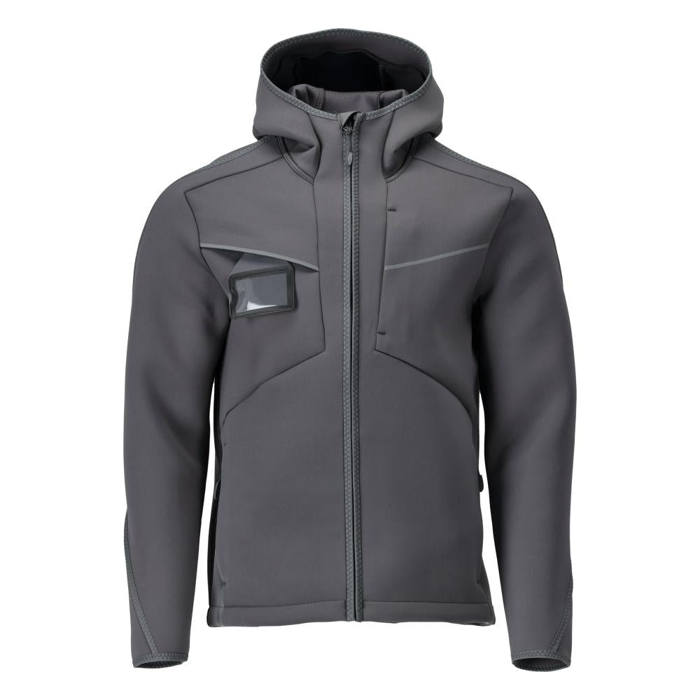 Soft shell jakke, hætte, moderne pasform soft shell jakke