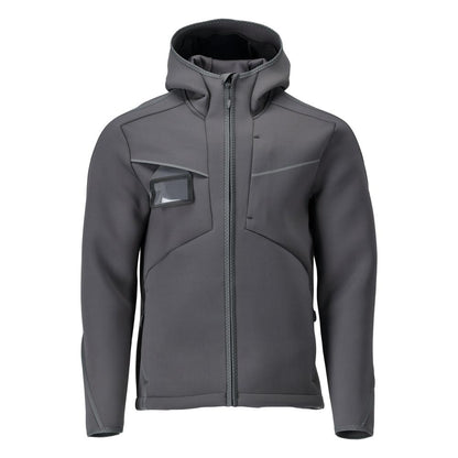 Soft shell jakke, hætte, moderne pasform soft shell jakke