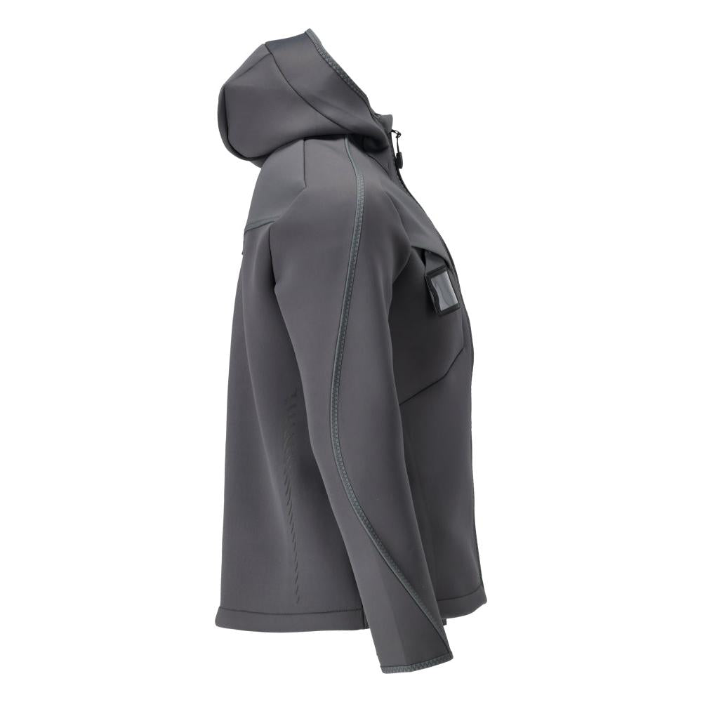 Soft shell jakke, hætte, moderne pasform soft shell jakke