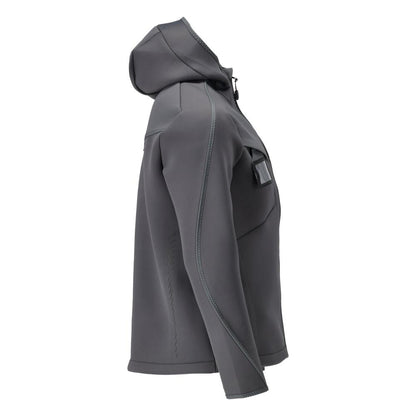 Soft shell jakke, hætte, moderne pasform soft shell jakke