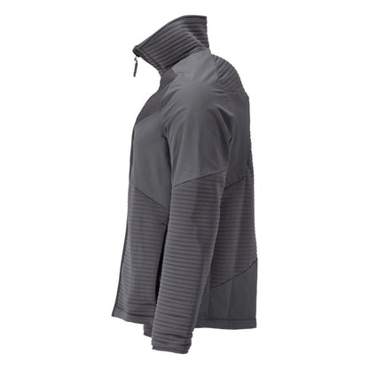 Fleecetrøje med lynlås, mikrofleece-jakkefor