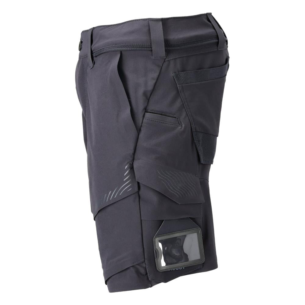 Shorts, stretch, lette shorts, sort blå