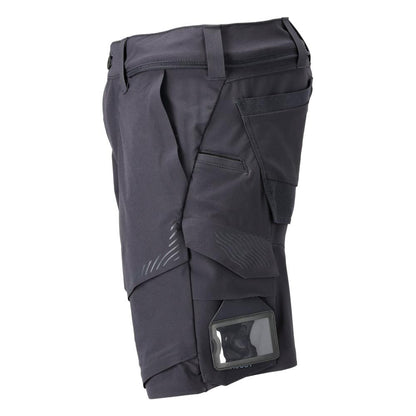 Shorts, stretch, lette shorts, sort blå