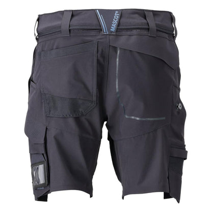 Shorts, stretch, lette shorts, sort blå